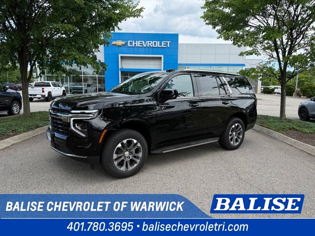2026 Chevrolet Tahoe LS in Black — front three-quarter view