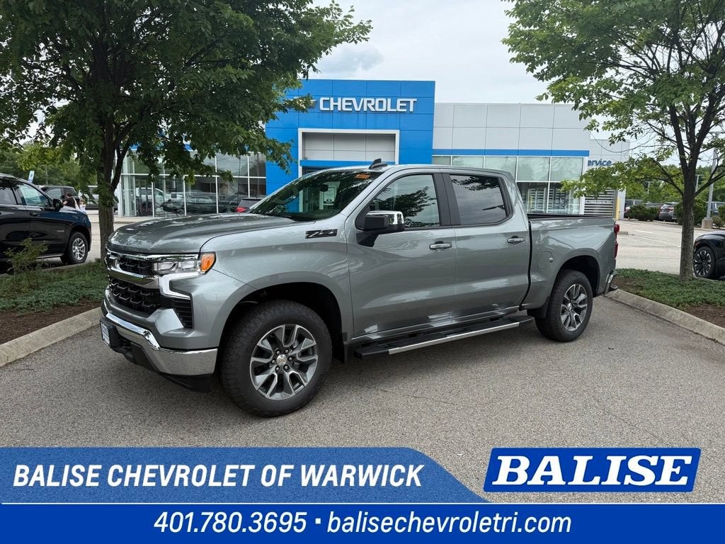 2026 Chevrolet Silverado 1500 LT in Sterling Gray Metallic — front three-quarter view