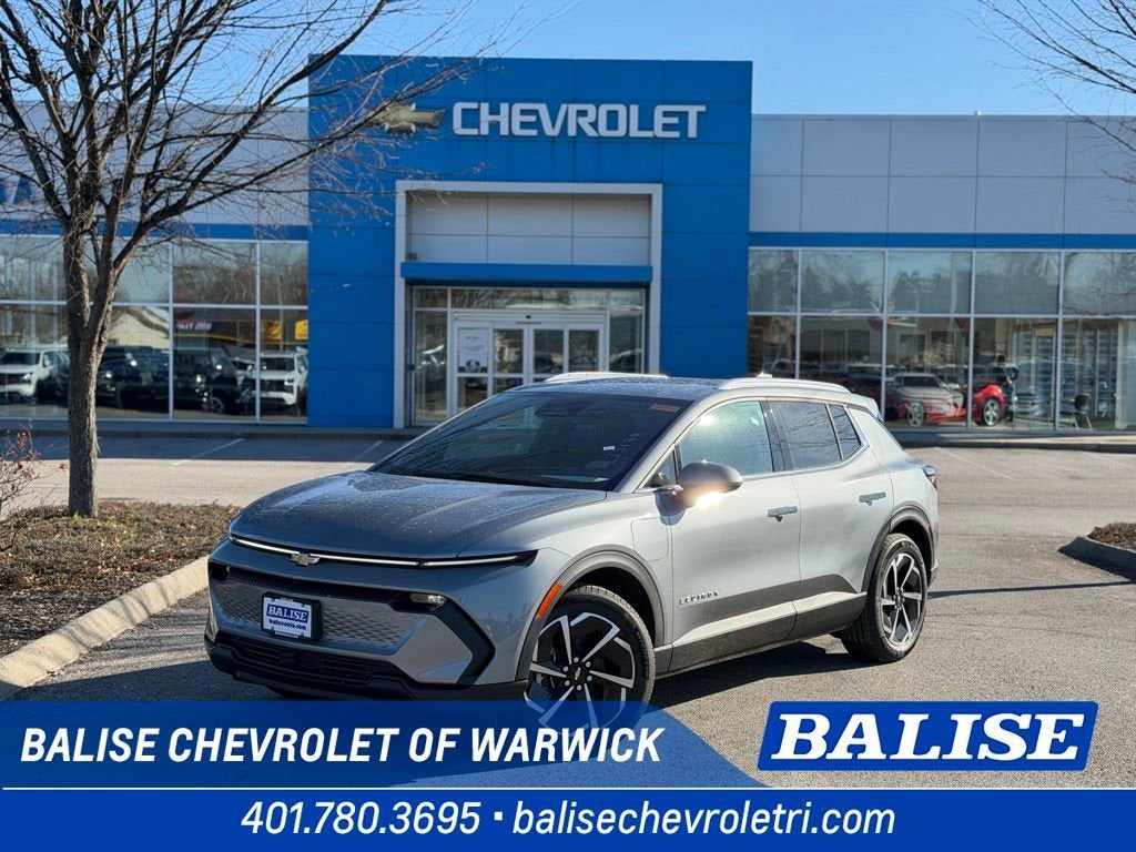 2026 Chevrolet Equinox EV LT in Sterling Gray Metallic — front three-quarter view