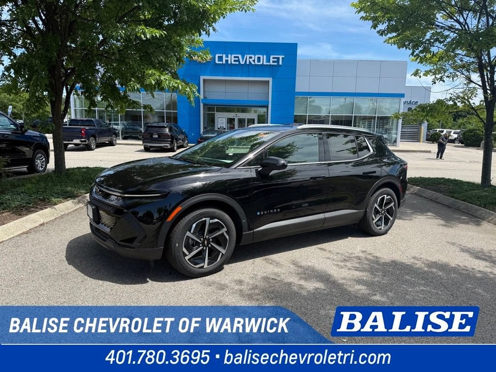 2026 Chevrolet Equinox EV LT in Black — front three-quarter view