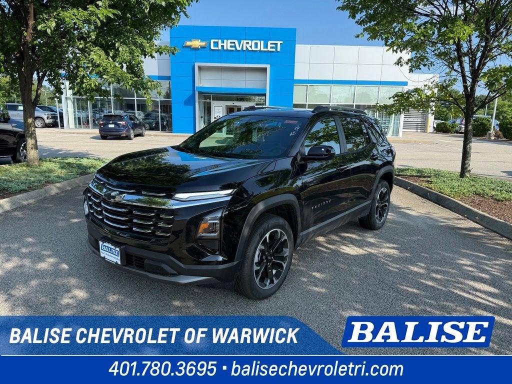 2027 Chevrolet Equinox AWD LT in Mosaic Black Metallic — front three-quarter view