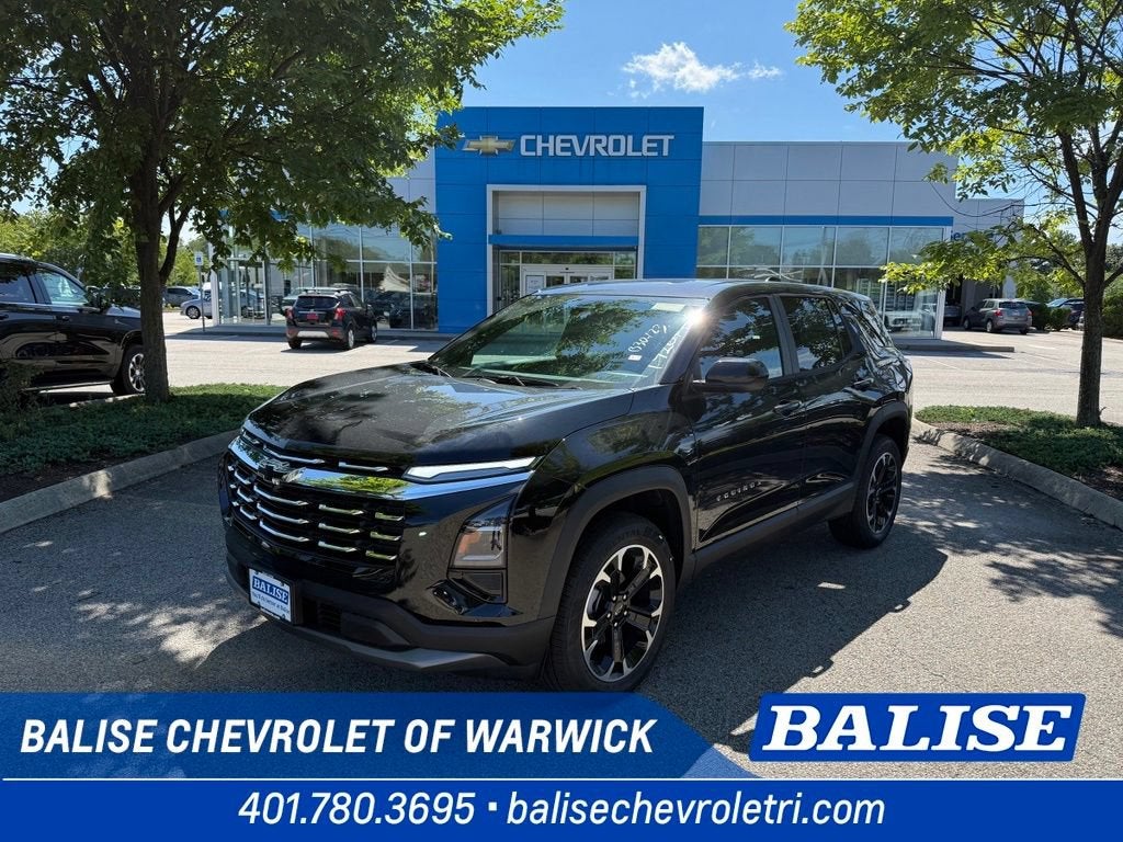2027 Chevrolet Equinox LT in Mosaic Black Metallic — front three-quarter view
