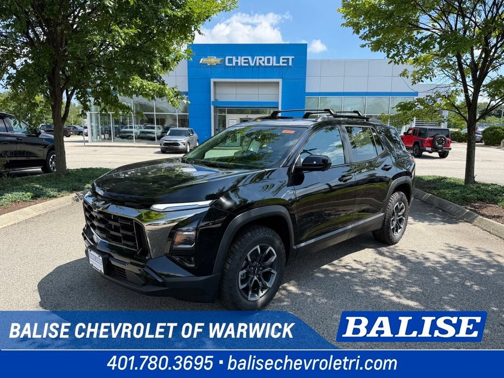 2027 Chevrolet Equinox ACTIV in Mosaic Black Metallic — front three-quarter view