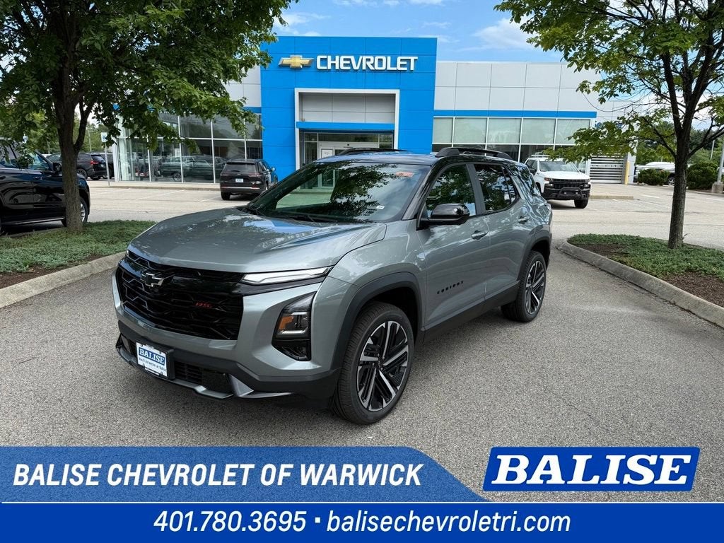 2027 Chevrolet Equinox AWD RS in Sterling Gray Metallic — front three-quarter view