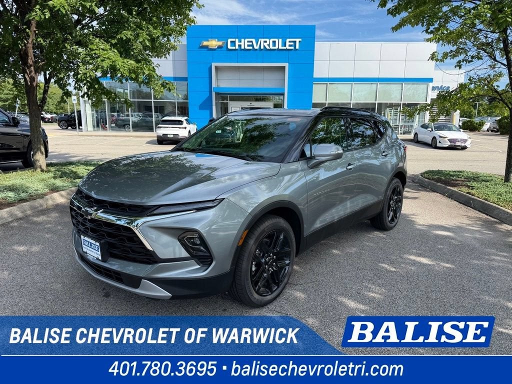 2026 Chevrolet Blazer 3LT in Sterling Gray Metallic — front three-quarter view
