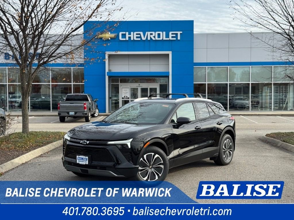 2026 Chevrolet Blazer EV LT in Black — front three-quarter view
