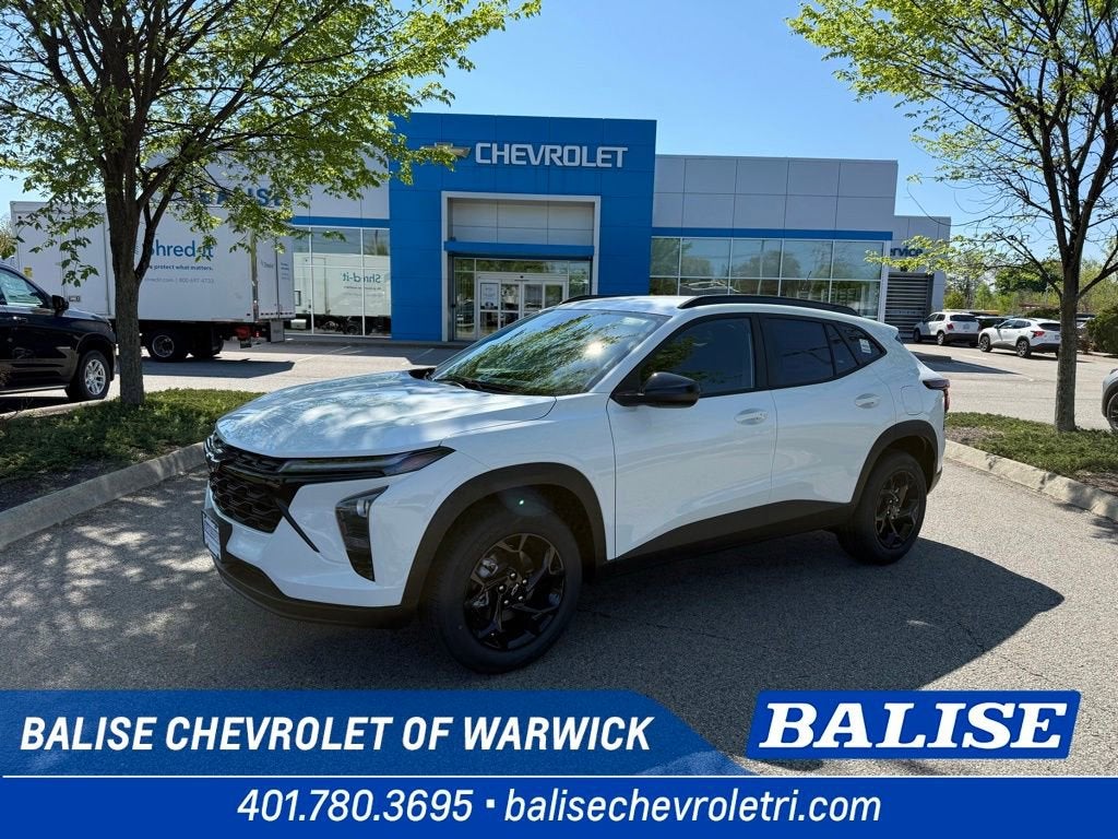 2026 Chevrolet Trax LT in Summit White — front three-quarter view