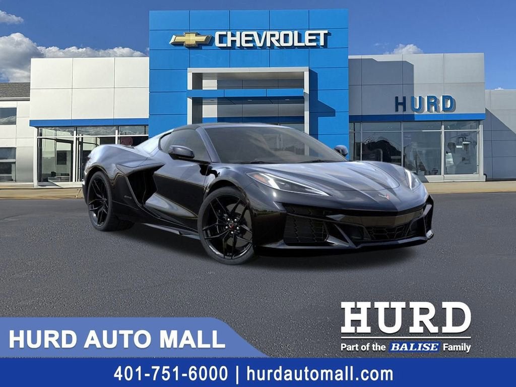 2026 Chevrolet Corvette Z06 2LZ in Black — front three-quarter view