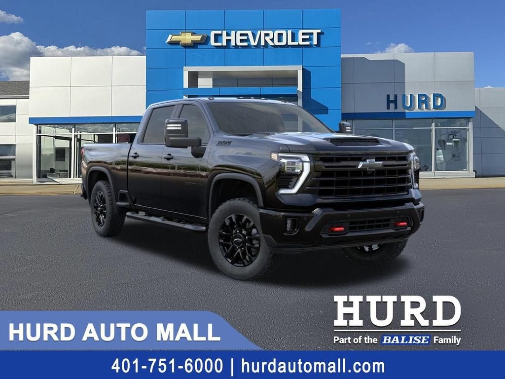 2026 Chevrolet Silverado 2500 HD LT in Black — front three-quarter view