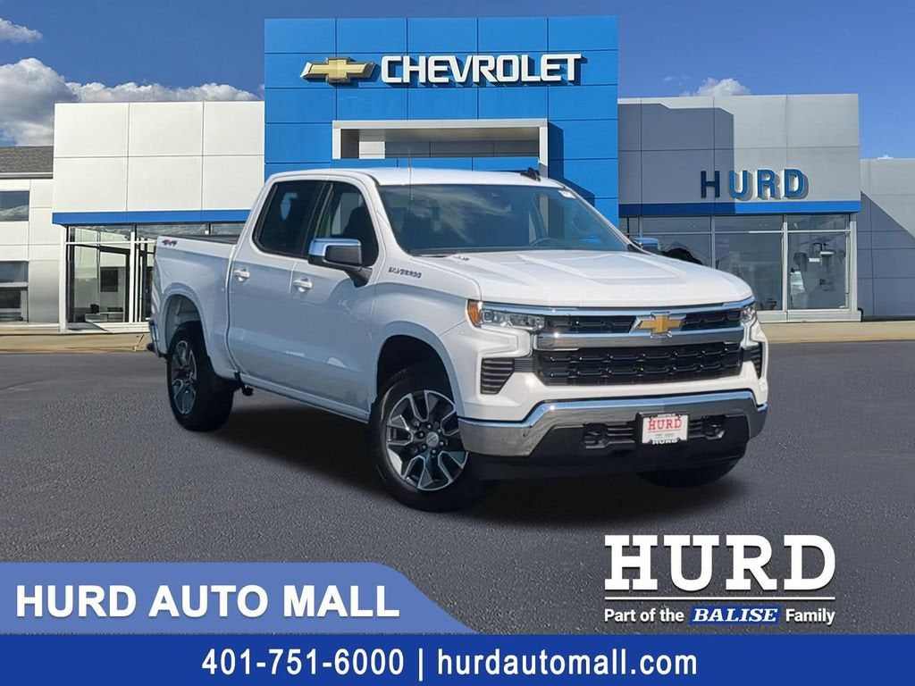 2026 Chevrolet Silverado 1500 LT (2FL) in Summit White — front three-quarter view
