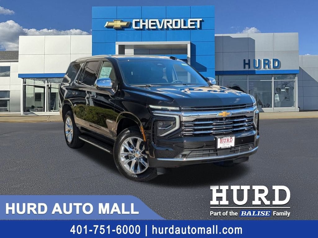 2026 Chevrolet Tahoe Premier in Black — front three-quarter view