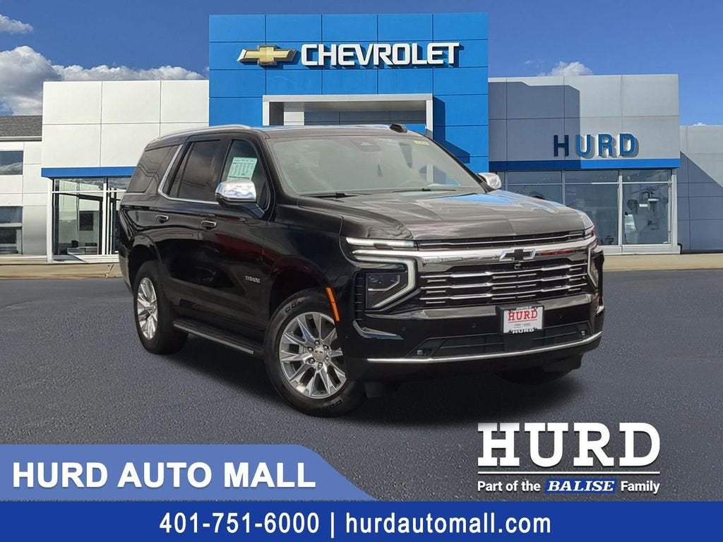2026 Chevrolet Tahoe Premier in Black — front three-quarter view