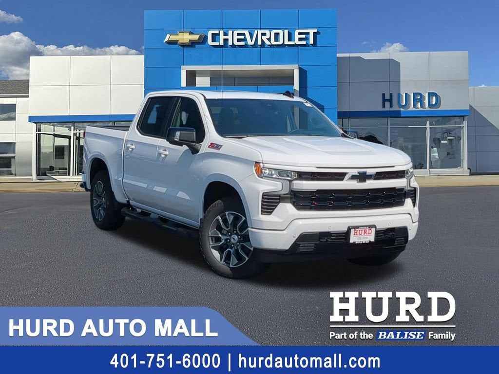 2026 Chevrolet Silverado 1500 RST in Summit White — front three-quarter view