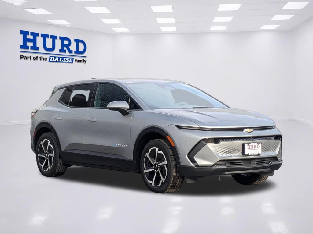 2026 Chevrolet Equinox EV LT in Sterling Gray Metallic — front three-quarter view