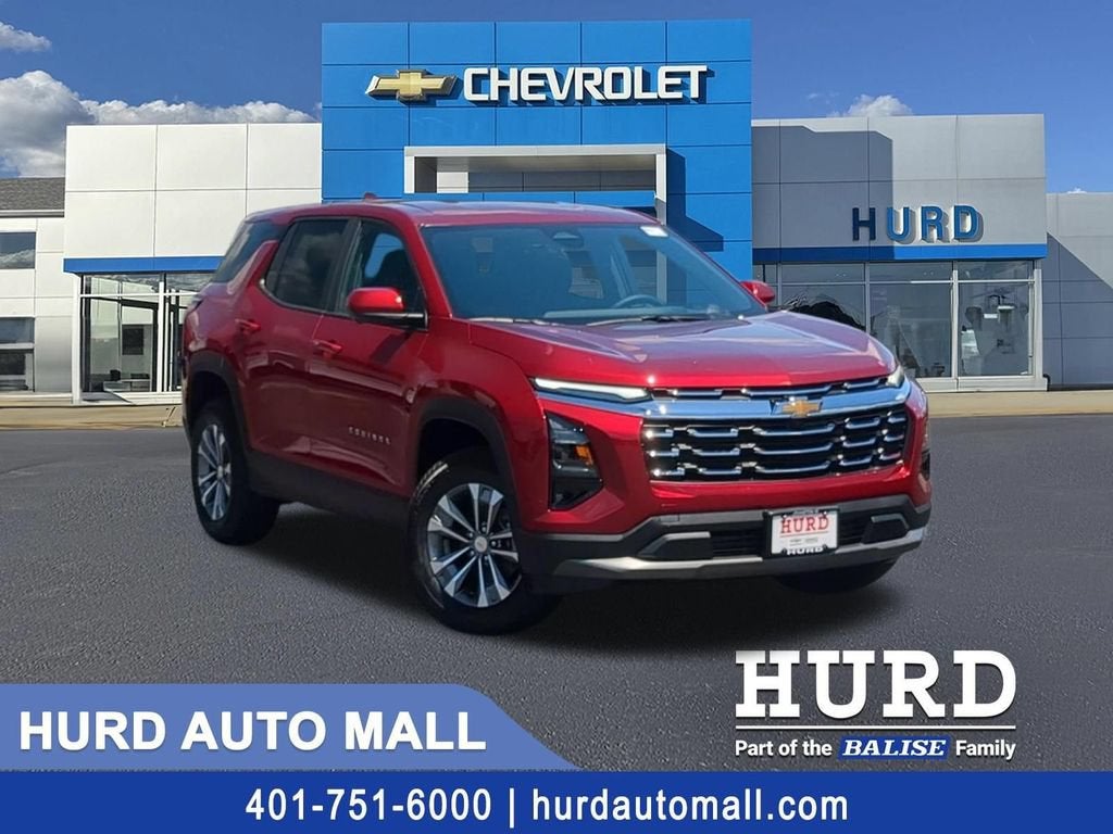 2026 Chevrolet Equinox LT in Radiant Red Tintcoat — front three-quarter view